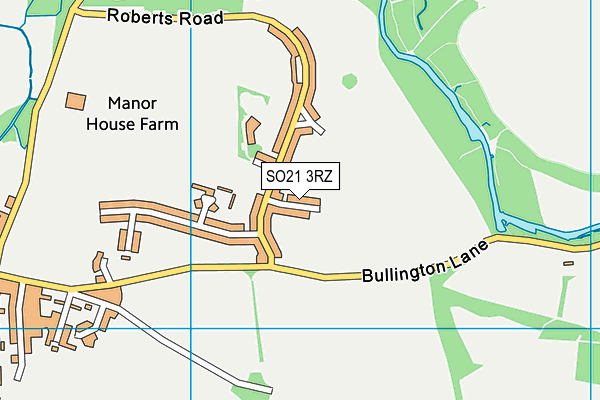 SO21 3RZ map - OS VectorMap District (Ordnance Survey) SO21 3RZ map - OS VectorMap District (Ordnance Survey)