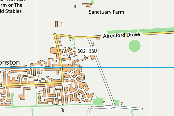 SO21 3SU map - OS VectorMap District (Ordnance Survey) SO21 3SU map - OS VectorMap District (Ordnance Survey)