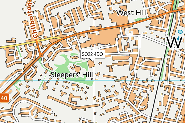 SO22 4DQ map - OS VectorMap District (Ordnance Survey) SO22 4DQ map - OS VectorMap District (Ordnance Survey)