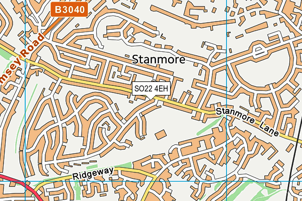 SO22 4EH map - OS VectorMap District (Ordnance Survey) SO22 4EH map - OS VectorMap District (Ordnance Survey)