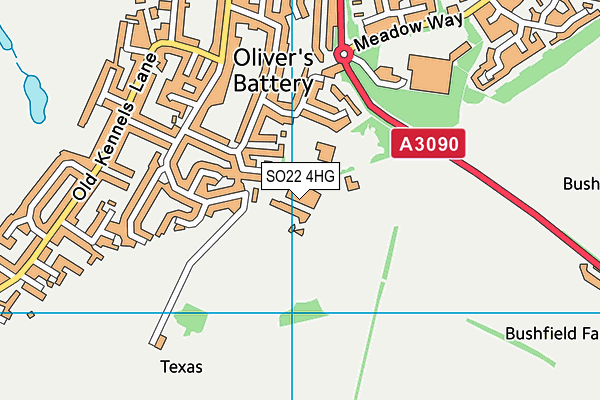 SO22 4HG map - OS VectorMap District (Ordnance Survey) SO22 4HG map - OS VectorMap District (Ordnance Survey)