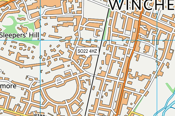 SO22 4HZ map - OS VectorMap District (Ordnance Survey) SO22 4HZ map - OS VectorMap District (Ordnance Survey)