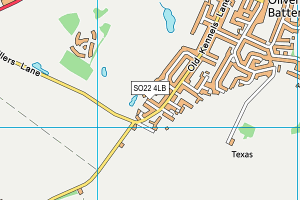 SO22 4LB map - OS VectorMap District (Ordnance Survey) SO22 4LB map - OS VectorMap District (Ordnance Survey)