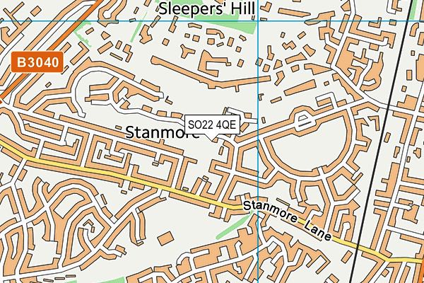 SO22 4QE map - OS VectorMap District (Ordnance Survey) SO22 4QE map - OS VectorMap District (Ordnance Survey)