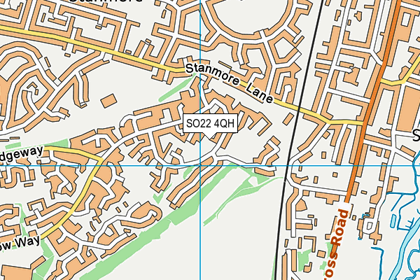 SO22 4QH map - OS VectorMap District (Ordnance Survey) SO22 4QH map - OS VectorMap District (Ordnance Survey)
