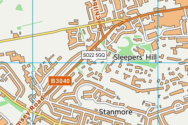 SO22 5GQ map - OS VectorMap District (Ordnance Survey) SO22 5GQ map - OS VectorMap District (Ordnance Survey)