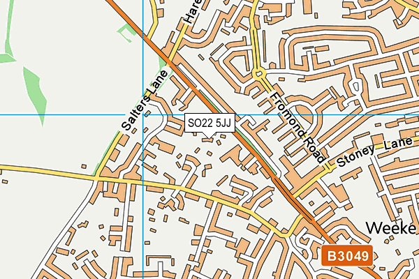SO22 5JJ map - OS VectorMap District (Ordnance Survey) SO22 5JJ map - OS VectorMap District (Ordnance Survey)