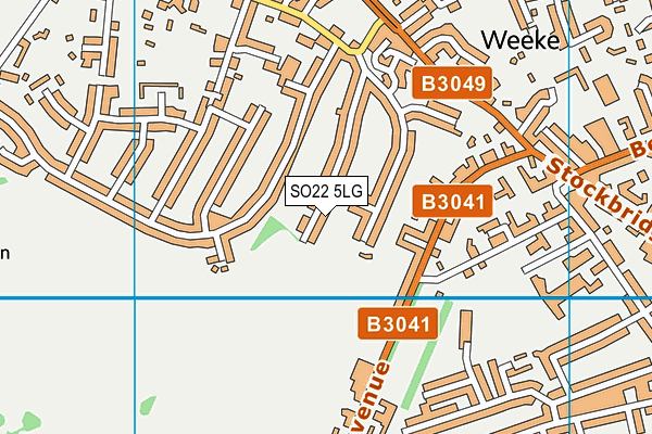 SO22 5LG map - OS VectorMap District (Ordnance Survey) SO22 5LG map - OS VectorMap District (Ordnance Survey)
