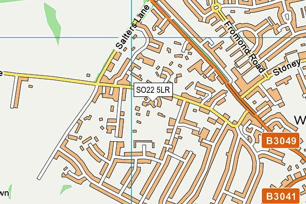 SO22 5LR map - OS VectorMap District (Ordnance Survey) SO22 5LR map - OS VectorMap District (Ordnance Survey)
