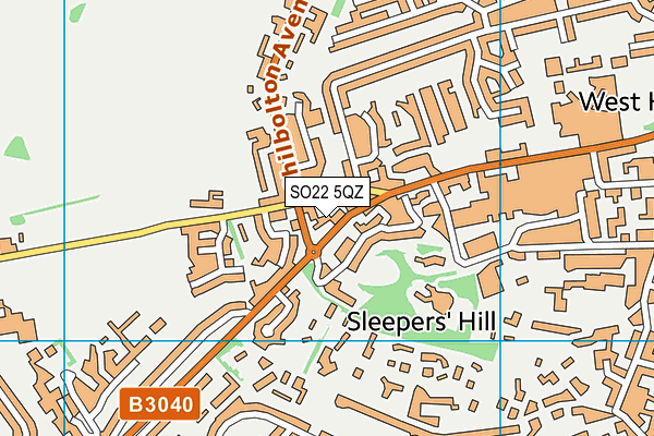SO22 5QZ map - OS VectorMap District (Ordnance Survey) SO22 5QZ map - OS VectorMap District (Ordnance Survey)