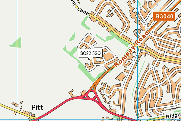 SO22 5SQ map - OS VectorMap District (Ordnance Survey) SO22 5SQ map - OS VectorMap District (Ordnance Survey)