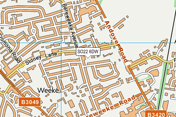 SO22 6DW map - OS VectorMap District (Ordnance Survey) SO22 6DW map - OS VectorMap District (Ordnance Survey)