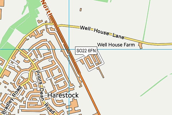 SO22 6FN map - OS VectorMap District (Ordnance Survey) SO22 6FN map - OS VectorMap District (Ordnance Survey)
