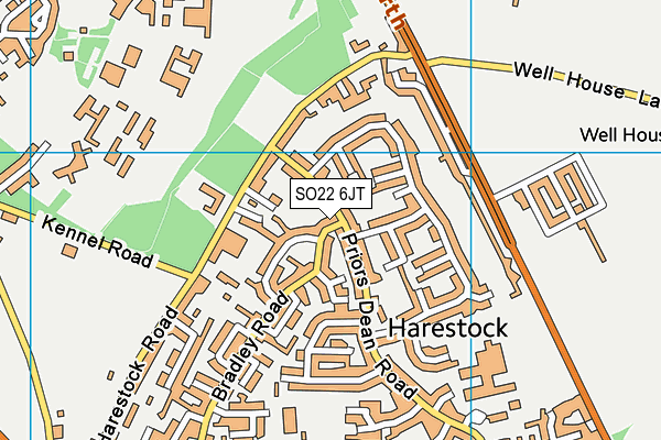 SO22 6JT map - OS VectorMap District (Ordnance Survey) SO22 6JT map - OS VectorMap District (Ordnance Survey)
