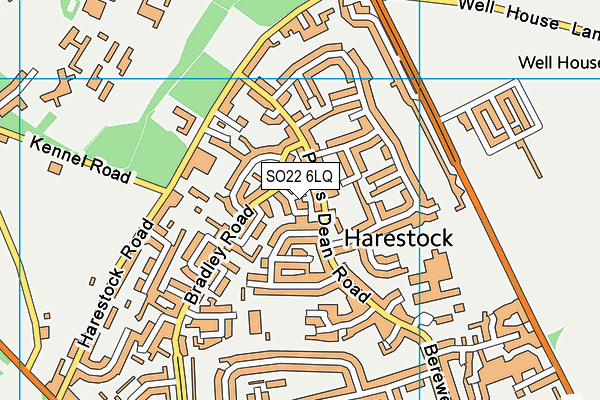 SO22 6LQ map - OS VectorMap District (Ordnance Survey) SO22 6LQ map - OS VectorMap District (Ordnance Survey)