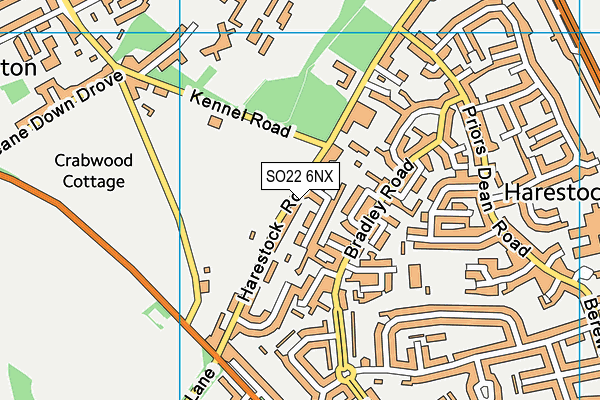 SO22 6NX map - OS VectorMap District (Ordnance Survey) SO22 6NX map - OS VectorMap District (Ordnance Survey)