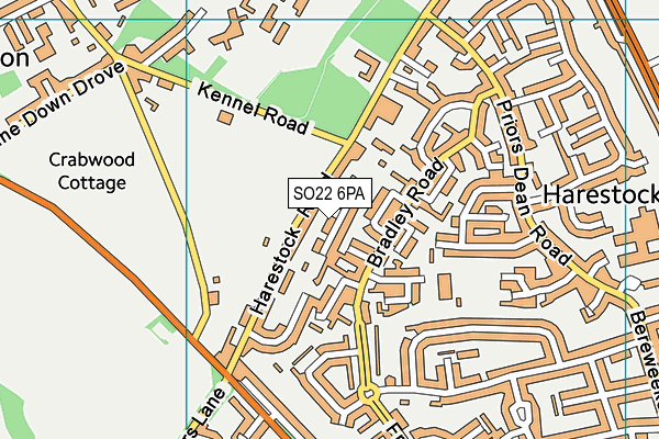 SO22 6PA map - OS VectorMap District (Ordnance Survey) SO22 6PA map - OS VectorMap District (Ordnance Survey)
