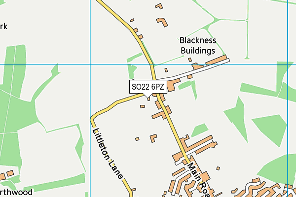 SO22 6PZ map - OS VectorMap District (Ordnance Survey) SO22 6PZ map - OS VectorMap District (Ordnance Survey)