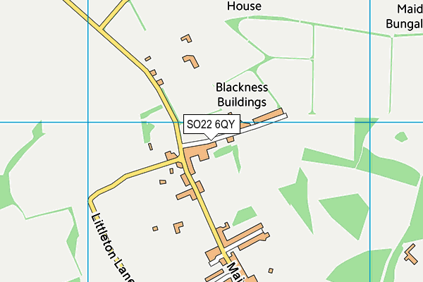 SO22 6QY map - OS VectorMap District (Ordnance Survey) SO22 6QY map - OS VectorMap District (Ordnance Survey)
