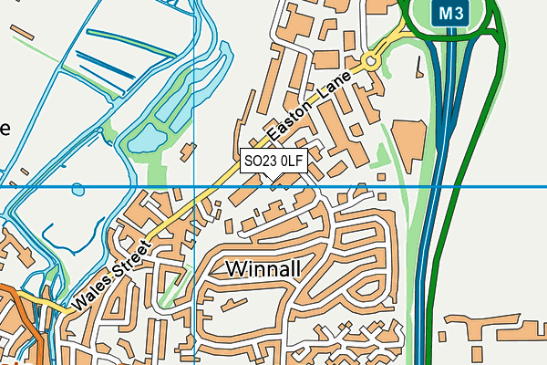 SO23 0LF map - OS VectorMap District (Ordnance Survey) SO23 0LF map - OS VectorMap District (Ordnance Survey)