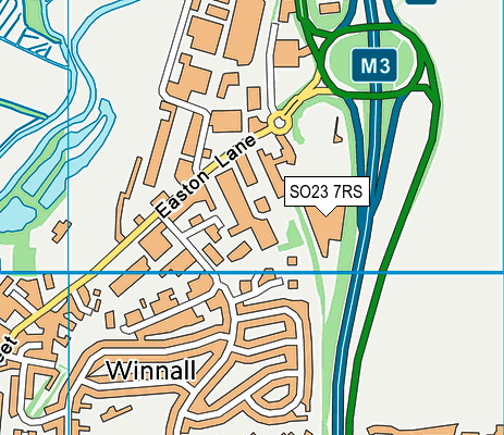SO23 7RS map - OS VectorMap District (Ordnance Survey) SO23 7RS map - OS VectorMap District (Ordnance Survey)