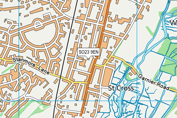 SO23 9EN map - OS VectorMap District (Ordnance Survey) SO23 9EN map - OS VectorMap District (Ordnance Survey)