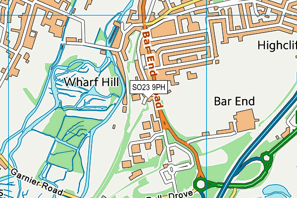 SO23 9PH map - OS VectorMap District (Ordnance Survey) SO23 9PH map - OS VectorMap District (Ordnance Survey)
