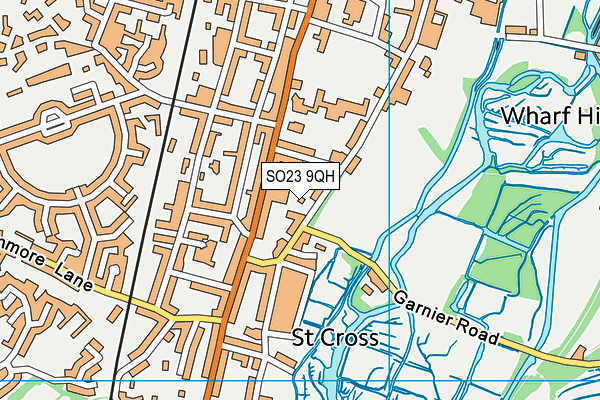 SO23 9QH map - OS VectorMap District (Ordnance Survey) SO23 9QH map - OS VectorMap District (Ordnance Survey)