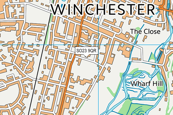 SO23 9QR map - OS VectorMap District (Ordnance Survey) SO23 9QR map - OS VectorMap District (Ordnance Survey)
