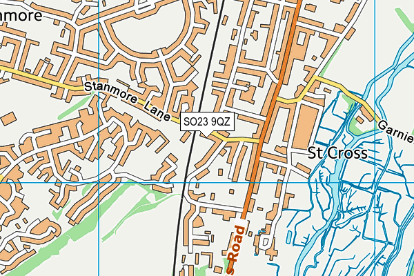 SO23 9QZ map - OS VectorMap District (Ordnance Survey) SO23 9QZ map - OS VectorMap District (Ordnance Survey)