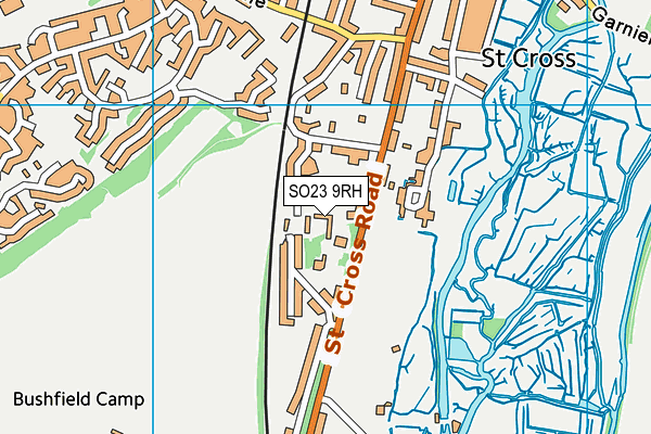 SO23 9RH map - OS VectorMap District (Ordnance Survey) SO23 9RH map - OS VectorMap District (Ordnance Survey)