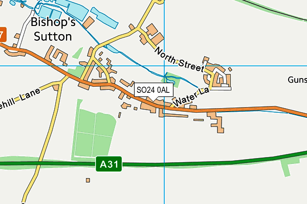 SO24 0AL map - OS VectorMap District (Ordnance Survey) SO24 0AL map - OS VectorMap District (Ordnance Survey)