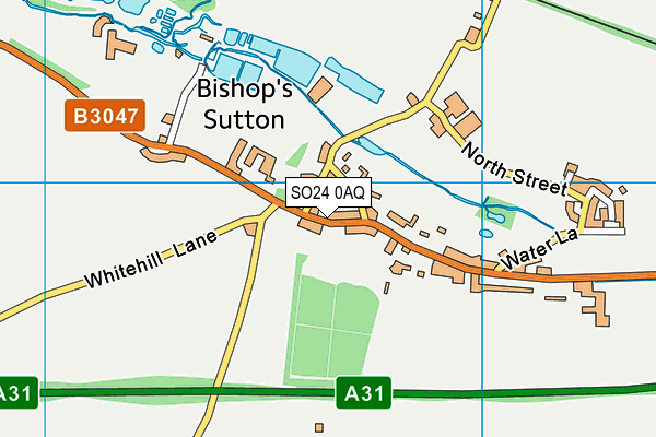 SO24 0AQ map - OS VectorMap District (Ordnance Survey)