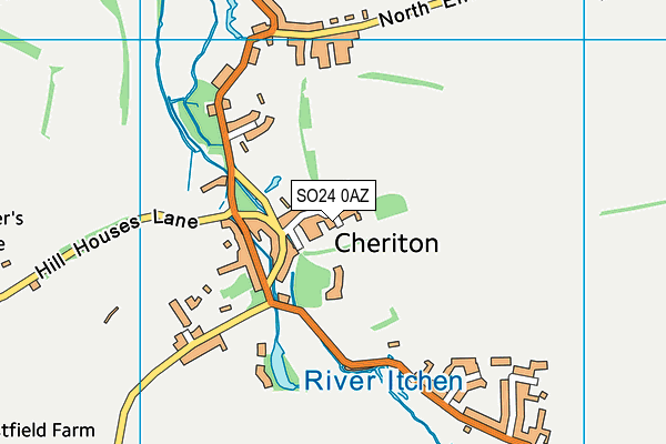 SO24 0AZ map - OS VectorMap District (Ordnance Survey) SO24 0AZ map - OS VectorMap District (Ordnance Survey)