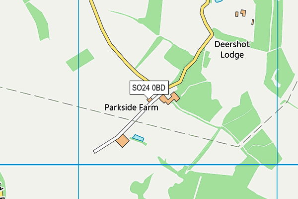 SO24 0BD map - OS VectorMap District (Ordnance Survey) SO24 0BD map - OS VectorMap District (Ordnance Survey)