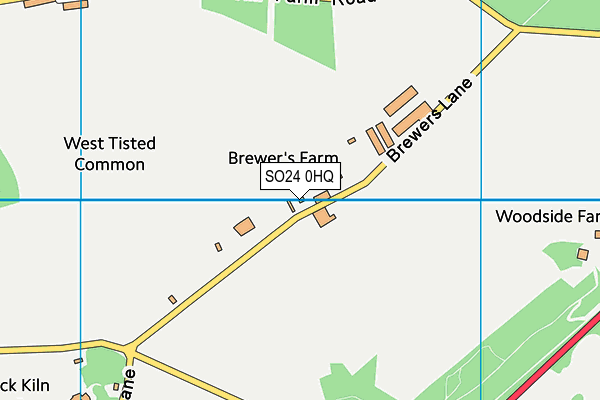 SO24 0HQ map - OS VectorMap District (Ordnance Survey) SO24 0HQ map - OS VectorMap District (Ordnance Survey)