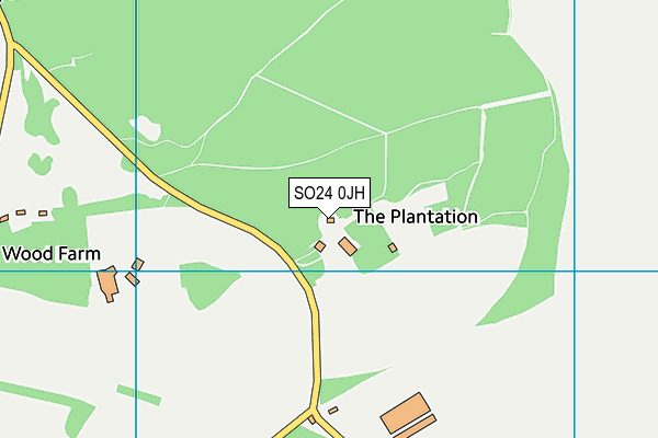 SO24 0JH map - OS VectorMap District (Ordnance Survey) SO24 0JH map - OS VectorMap District (Ordnance Survey)