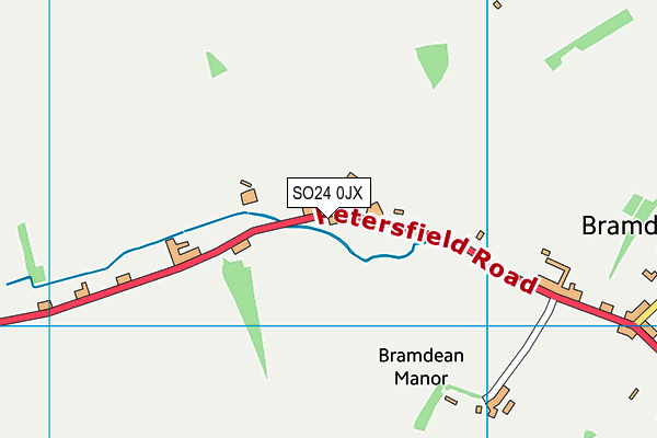 SO24 0JX map - OS VectorMap District (Ordnance Survey) SO24 0JX map - OS VectorMap District (Ordnance Survey)