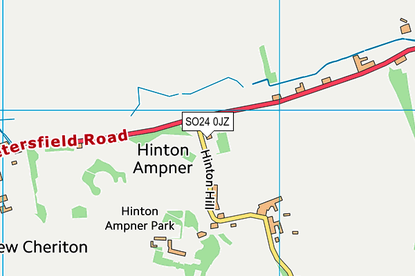SO24 0JZ map - OS VectorMap District (Ordnance Survey) SO24 0JZ map - OS VectorMap District (Ordnance Survey)