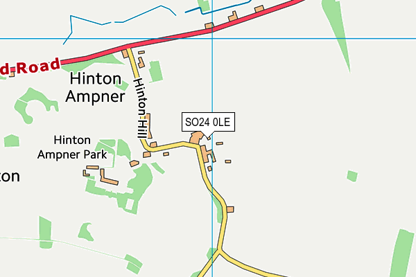 SO24 0LE map - OS VectorMap District (Ordnance Survey) SO24 0LE map - OS VectorMap District (Ordnance Survey)