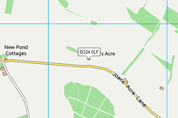SO24 0LF map - OS VectorMap District (Ordnance Survey) SO24 0LF map - OS VectorMap District (Ordnance Survey)