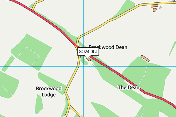 SO24 0LJ map - OS VectorMap District (Ordnance Survey)