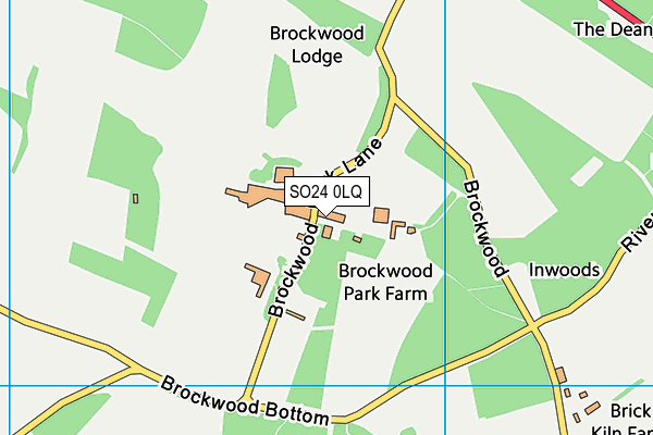 SO24 0LQ map - OS VectorMap District (Ordnance Survey)