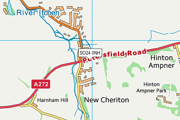 SO24 0NH map - OS VectorMap District (Ordnance Survey) SO24 0NH map - OS VectorMap District (Ordnance Survey)
