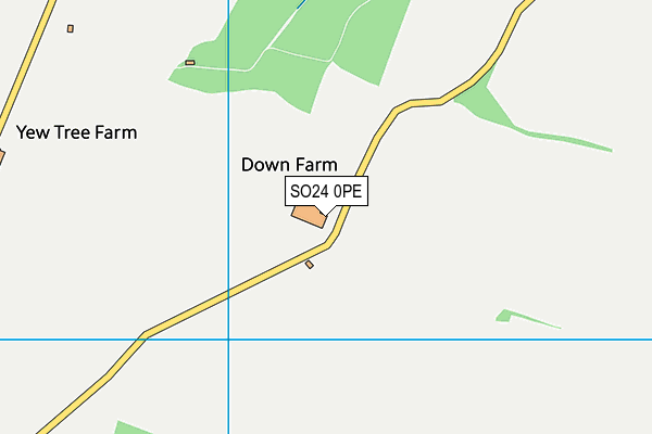 SO24 0PE map - OS VectorMap District (Ordnance Survey) SO24 0PE map - OS VectorMap District (Ordnance Survey)