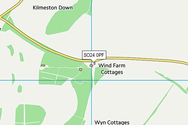 SO24 0PF map - OS VectorMap District (Ordnance Survey) SO24 0PF map - OS VectorMap District (Ordnance Survey)
