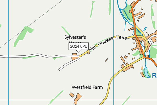 SO24 0PU map - OS VectorMap District (Ordnance Survey) SO24 0PU map - OS VectorMap District (Ordnance Survey)