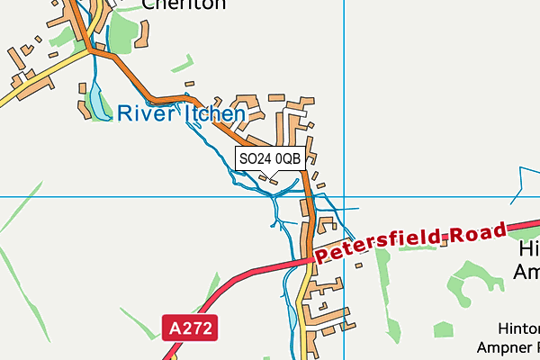 SO24 0QB map - OS VectorMap District (Ordnance Survey) SO24 0QB map - OS VectorMap District (Ordnance Survey)