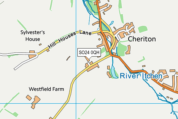 SO24 0QH map - OS VectorMap District (Ordnance Survey) SO24 0QH map - OS VectorMap District (Ordnance Survey)