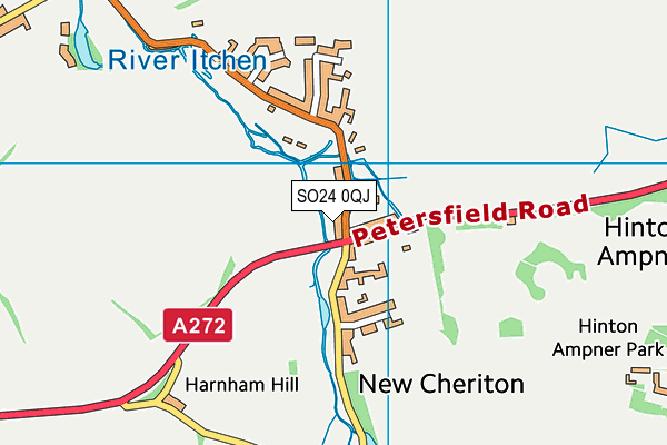 SO24 0QJ map - OS VectorMap District (Ordnance Survey) SO24 0QJ map - OS VectorMap District (Ordnance Survey)